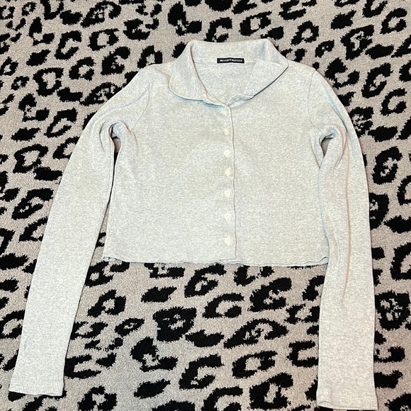 Brandy Melville Tops - Brandy Melville ribbed button up top